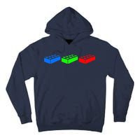 Building Blocks Bricks Master Builder Engineer Construction Tall Hoodie