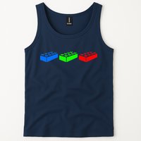 Building Blocks Bricks Master Builder Engineer Construction Tank Top