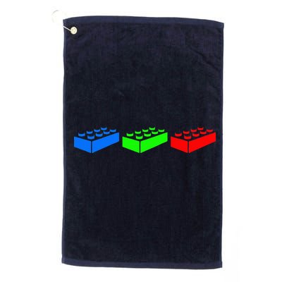 Building Blocks Bricks Master Builder Engineer Construction Golf Towel