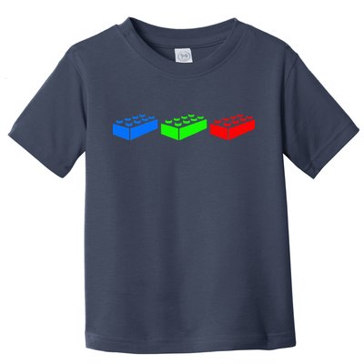 Building Blocks Bricks Master Builder Engineer Construction Toddler T-Shirt