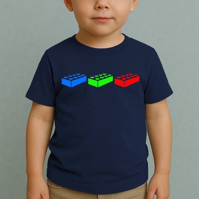 Building Blocks Bricks Master Builder Engineer Construction Toddler T-Shirt