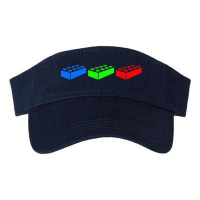 Building Blocks Bricks Master Builder Engineer Construction Valucap Bio-Washed Visor
