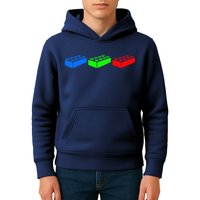 Building Blocks Bricks Master Builder Engineer Construction Kids Hoodie
