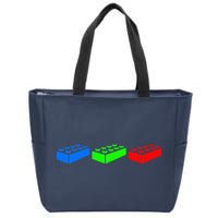 Building Blocks Bricks Master Builder Engineer Construction Zip Tote Bag