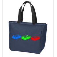 Building Blocks Bricks Master Builder Engineer Construction Zip Tote Bag