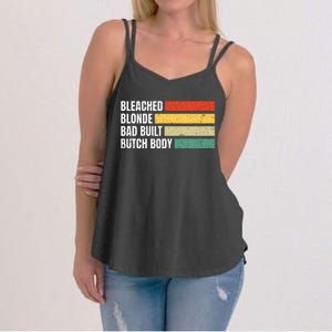 Bleached Blonde Bad Built Butch Body Women's Strappy Tank