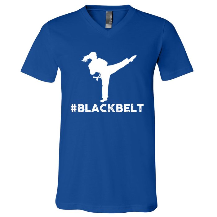 #Blackbelt Black Belt Gift V-Neck T-Shirt