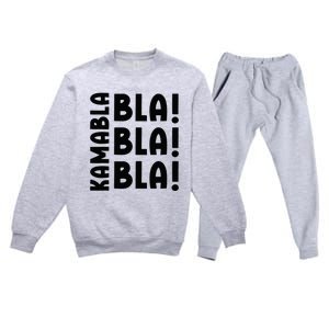 Bla Bla Bla Kamabla Harris Premium Crewneck Sweatsuit Set