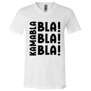 Bla Bla Bla Kamabla Harris V-Neck T-Shirt