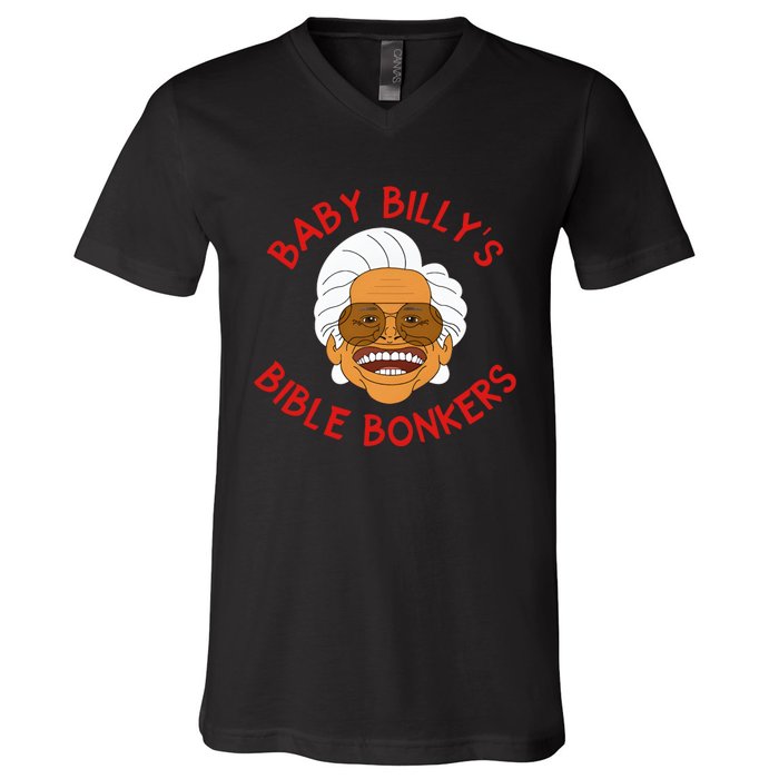 Baby Billys Bible Bonker V-Neck T-Shirt