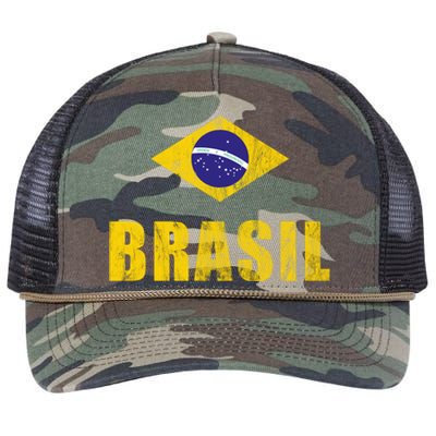 Brasil Brazilian Brazil Soccer Player Jersey Trikot Coach Retro Rope Trucker Hat Cap