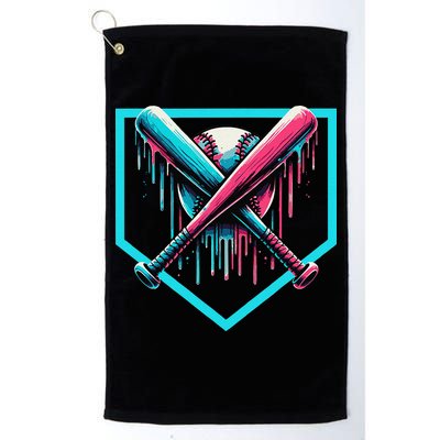 Baseball Bat Baseball Drip Gift Golf Towel