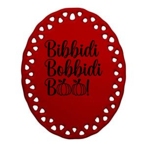 Bibbidi Bobbidi Boo Cute Halloween Ceramic Oval Ornament