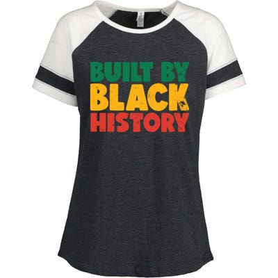 Built By Black History Month Juneteenth Black Pride Gift Enza Ladies Jersey Colorblock Tee