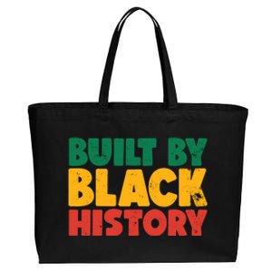 Built By Black History Month Juneteenth Black Pride Gift Cotton Canvas Jumbo Tote