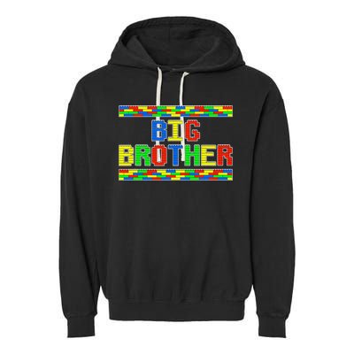 Big Brother Building Blocks Bricks Garment-Dyed Fleece Hoodie