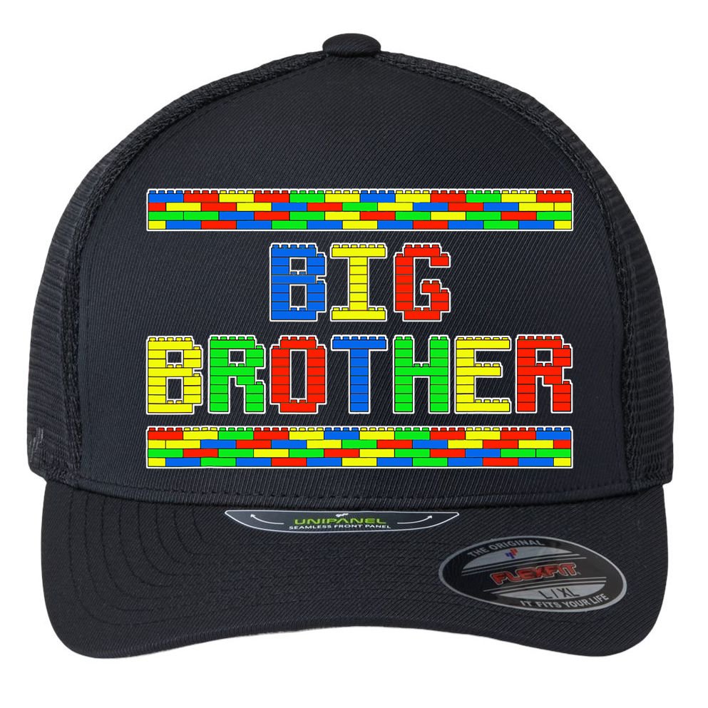 Big Brother Building Blocks Bricks Flexfit Unipanel Trucker Cap