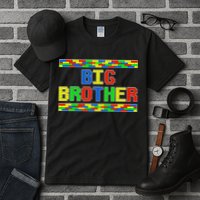 Big Brother Building Blocks Bricks Tall T-Shirt