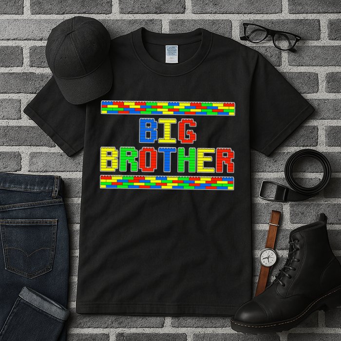 Big Brother Building Blocks Bricks Tall T-Shirt