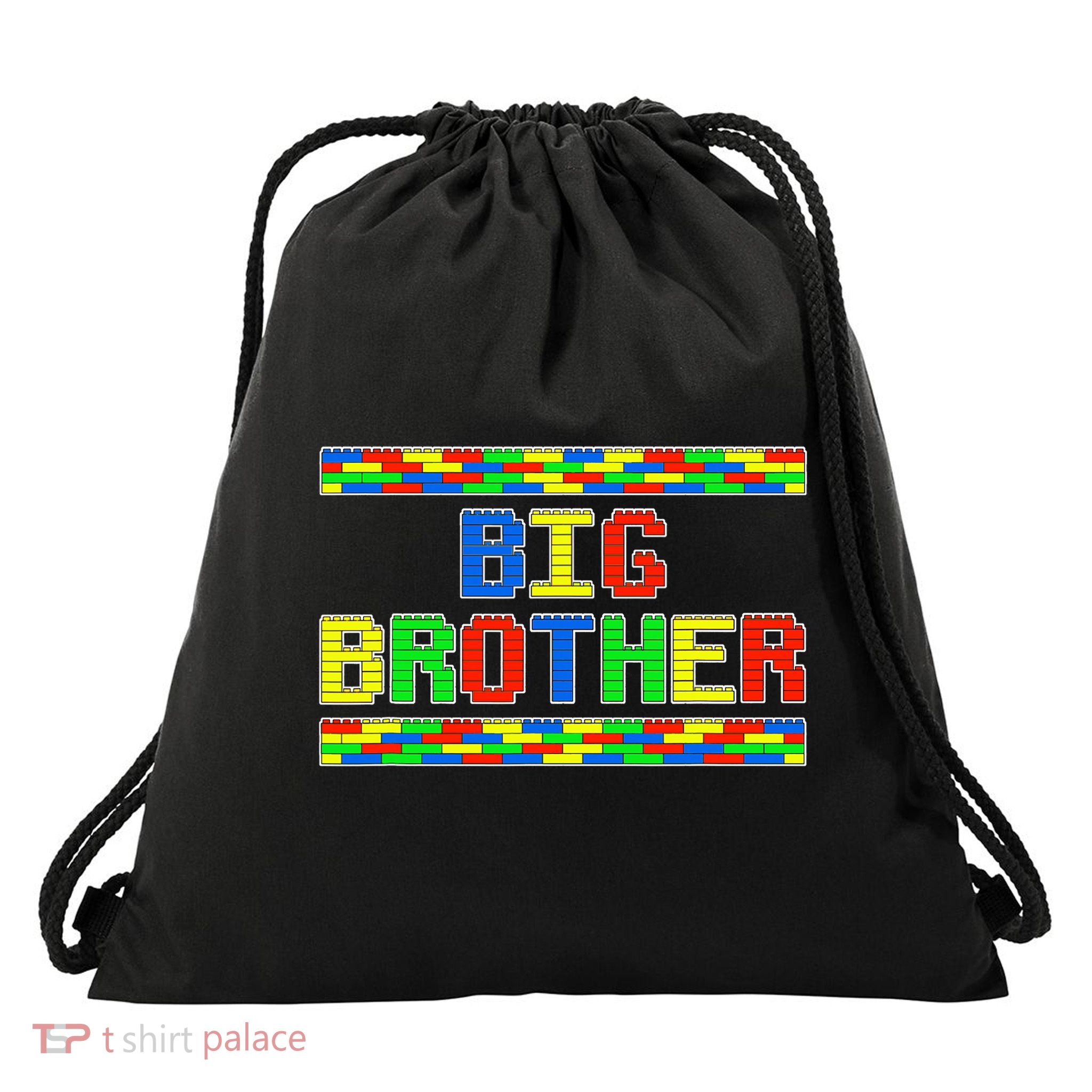 Big Brother Building Blocks Bricks Drawstring Bag