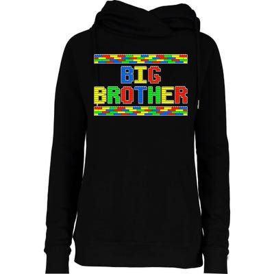 Big Brother Building Blocks Bricks Womens Funnel Neck Pullover Hood
