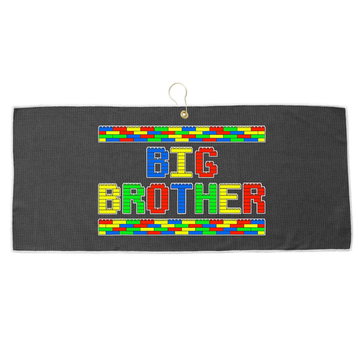 Big Brother Building Blocks Bricks Large Microfiber Waffle Golf Towel