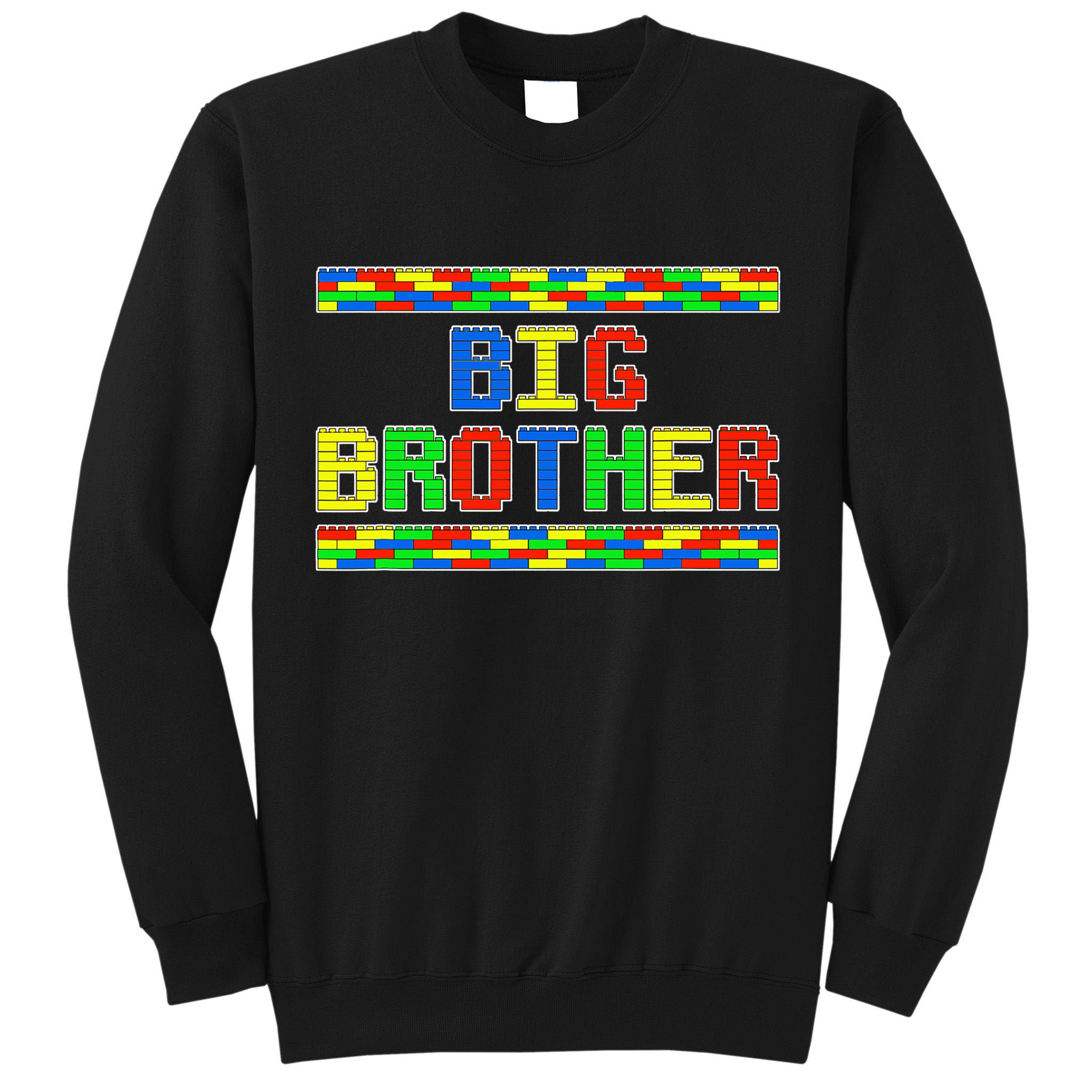 Big Brother Building Blocks Bricks Tall Sweatshirt