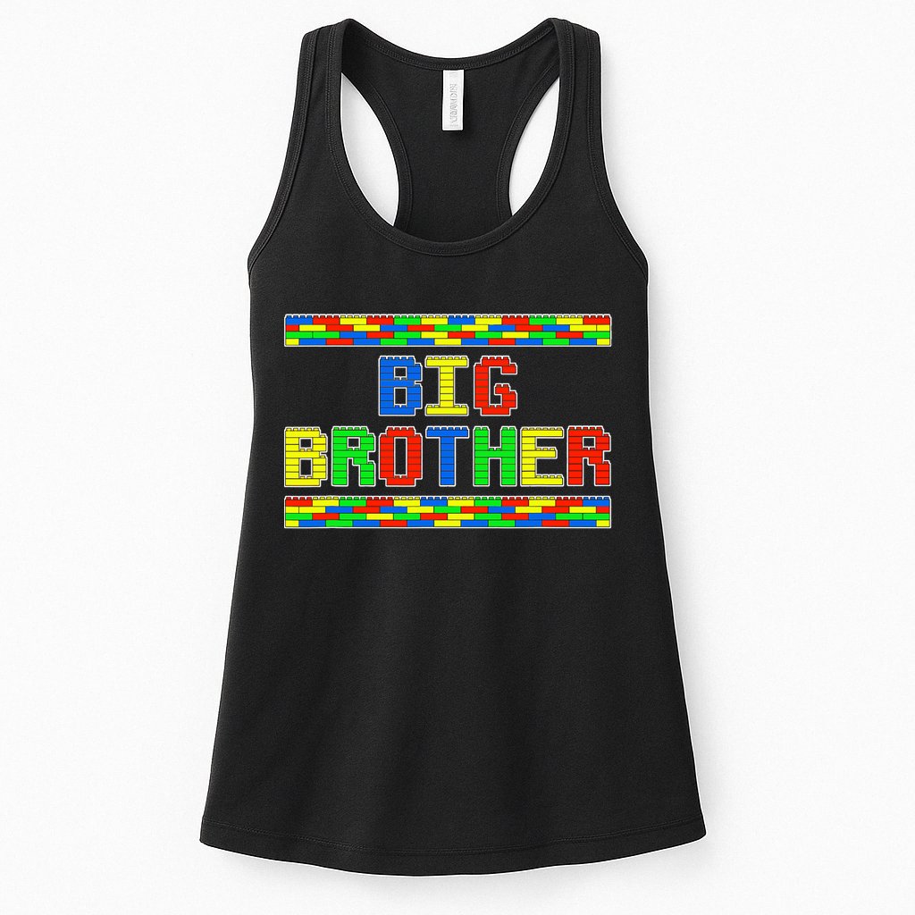 Big Brother Building Blocks Bricks Womens Tank Top