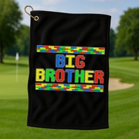 Big Brother Building Blocks Bricks Golf Towel