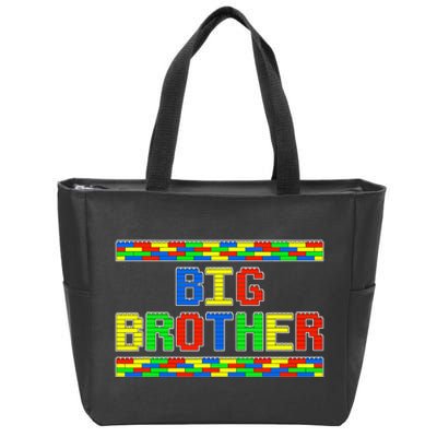 Big Brother Building Blocks Bricks Zip Tote Bag