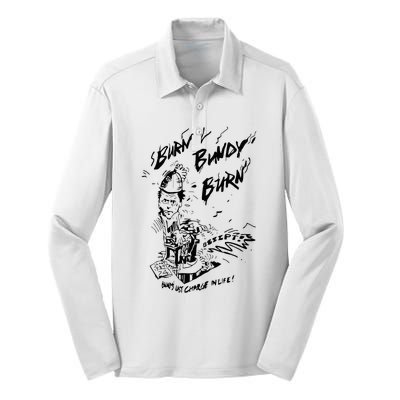 Burn Bundy Burn Silk Touch Performance Long Sleeve Polo