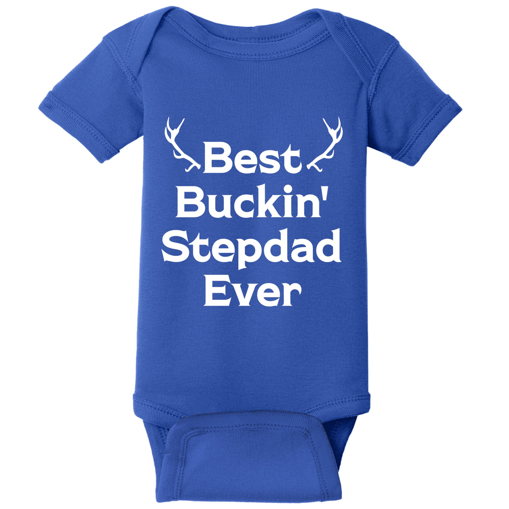 Best Buckin' Bonus Dad Ever Bonus Father Stepdad Great Gift Baby Bodysuit
