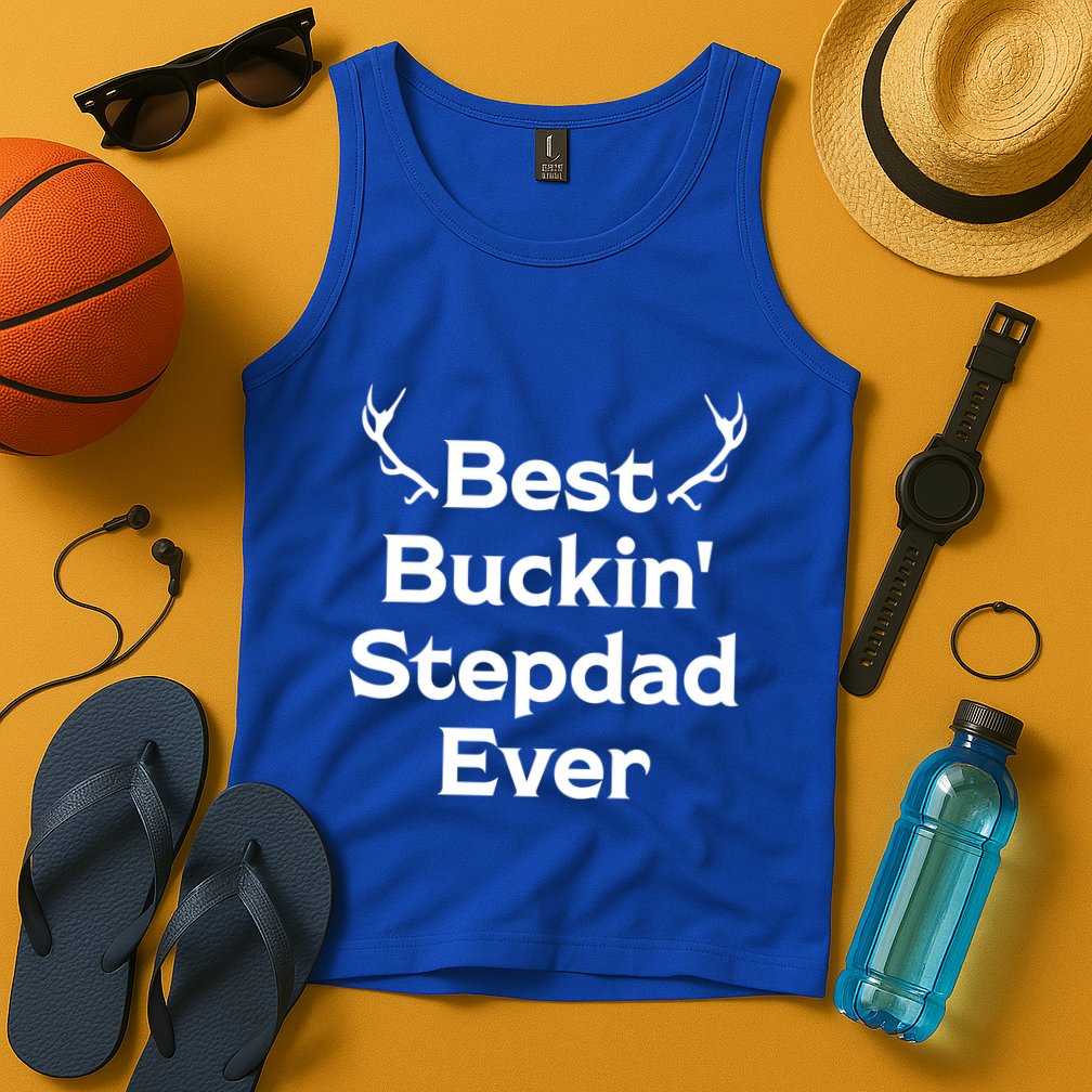 Best Buckin' Bonus Dad Ever Bonus Father Stepdad Great Gift Tank Top