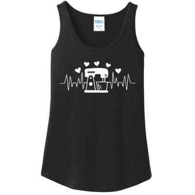 Baking Baker Bakery Pastry Baker Bake Heartbeat Love Ladies Essential Tank