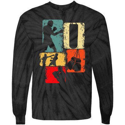 Boxer Boxing Tie-Dye Long Sleeve Shirt