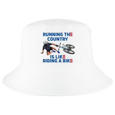 Biden Bike Bicycle Running The Country Is Like Riding A Bike Cool Comfort Performance Bucket Hat