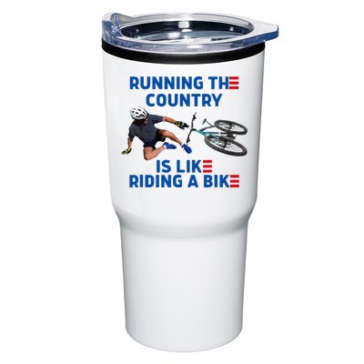 Biden Bike Bicycle Running The Country Is Like Riding A Bike Tumbler