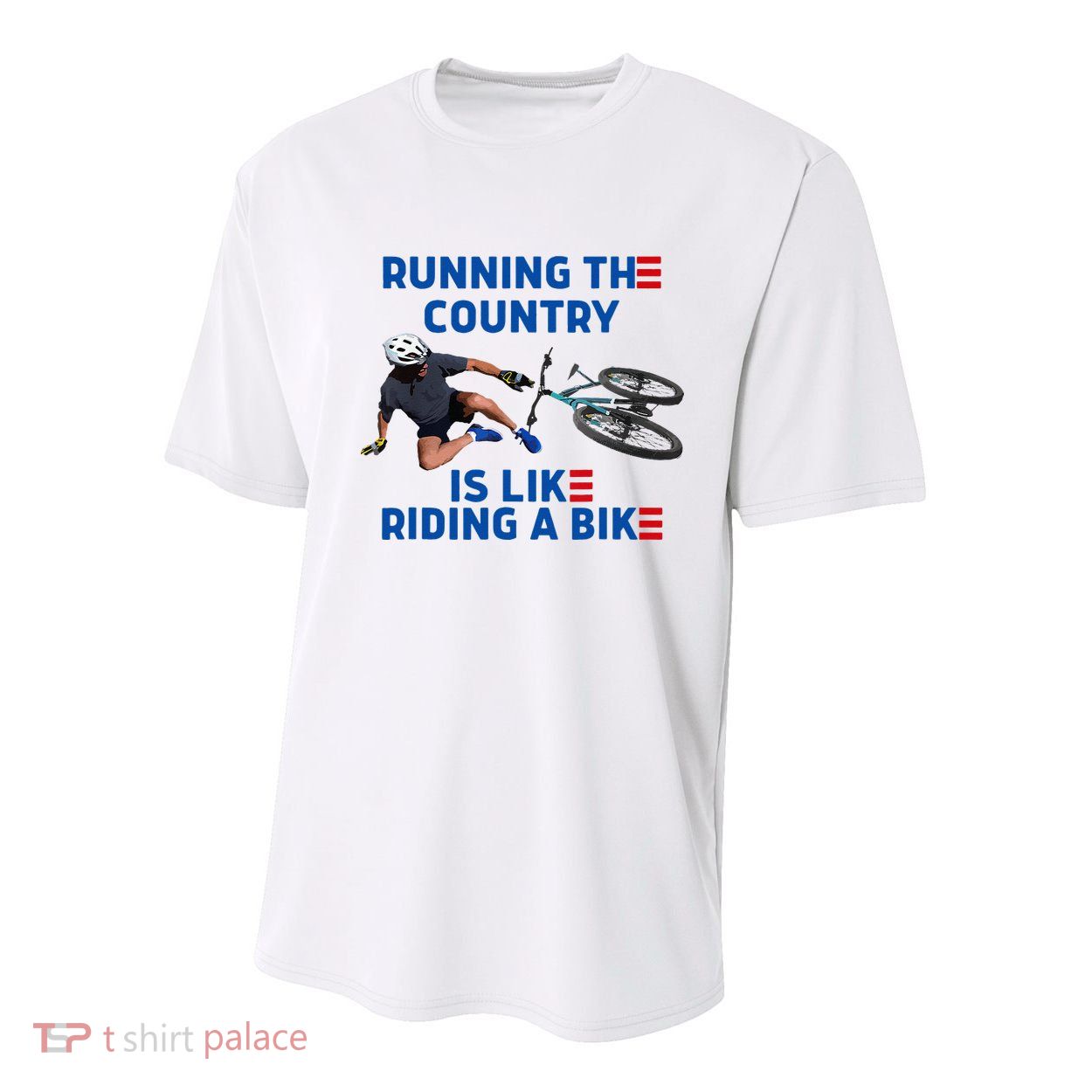 Biden Bike Bicycle Running The Country Is Like Riding A Bike Youth Performance Sprint T-Shirt