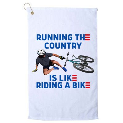 Biden Bike Bicycle Running The Country Is Like Riding A Bike Golf Towel