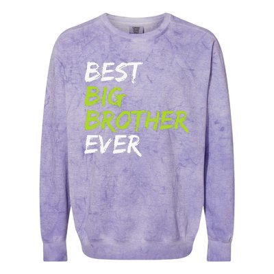 Best Big Brother Ever Colorblast Crewneck Sweatshirt