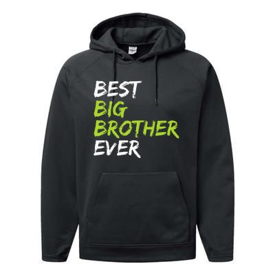 Best Big Brother Ever Performance Fleece Hoodie