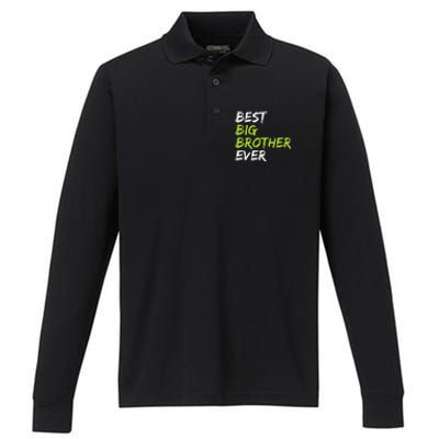 Best Big Brother Ever Performance Long Sleeve Polo