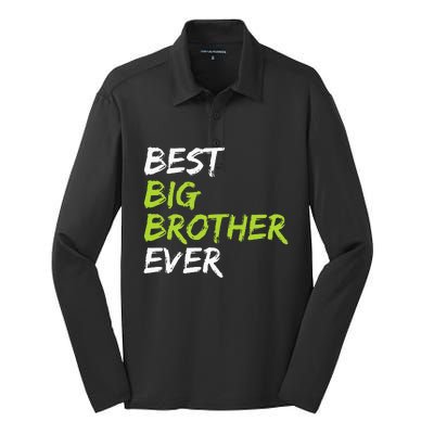 Best Big Brother Ever Silk Touch Performance Long Sleeve Polo