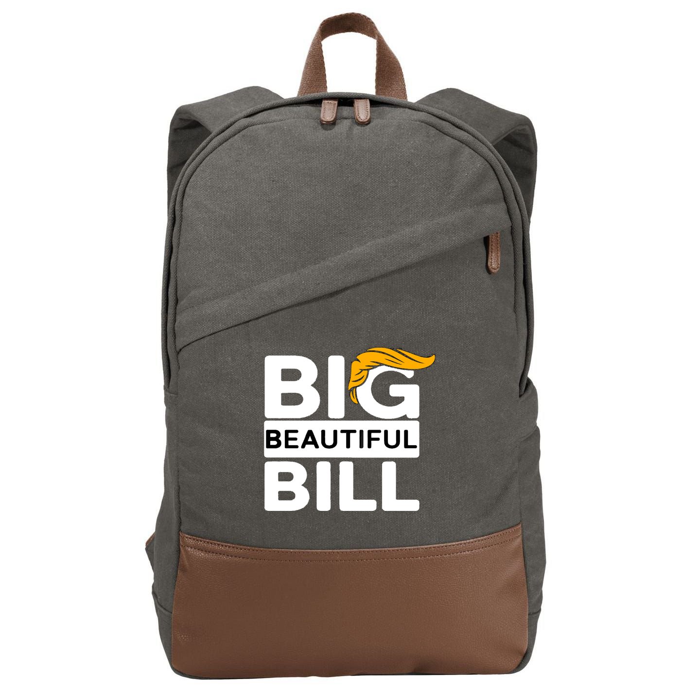 Big Beautiful Bill Donald Trump Cotton Canvas Backpack