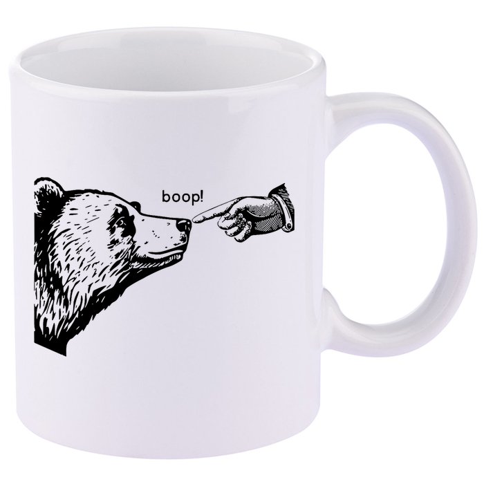 Boop Bear 11oz C Handle Ceramic Mug