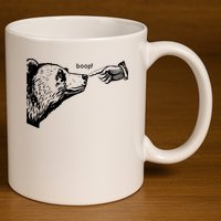 Boop Bear 11oz C Handle Ceramic Mug
