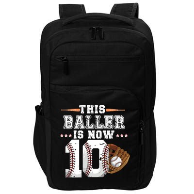 Boy Baseball Birthday age 10 Sports themed birthday Impact Tech Backpack