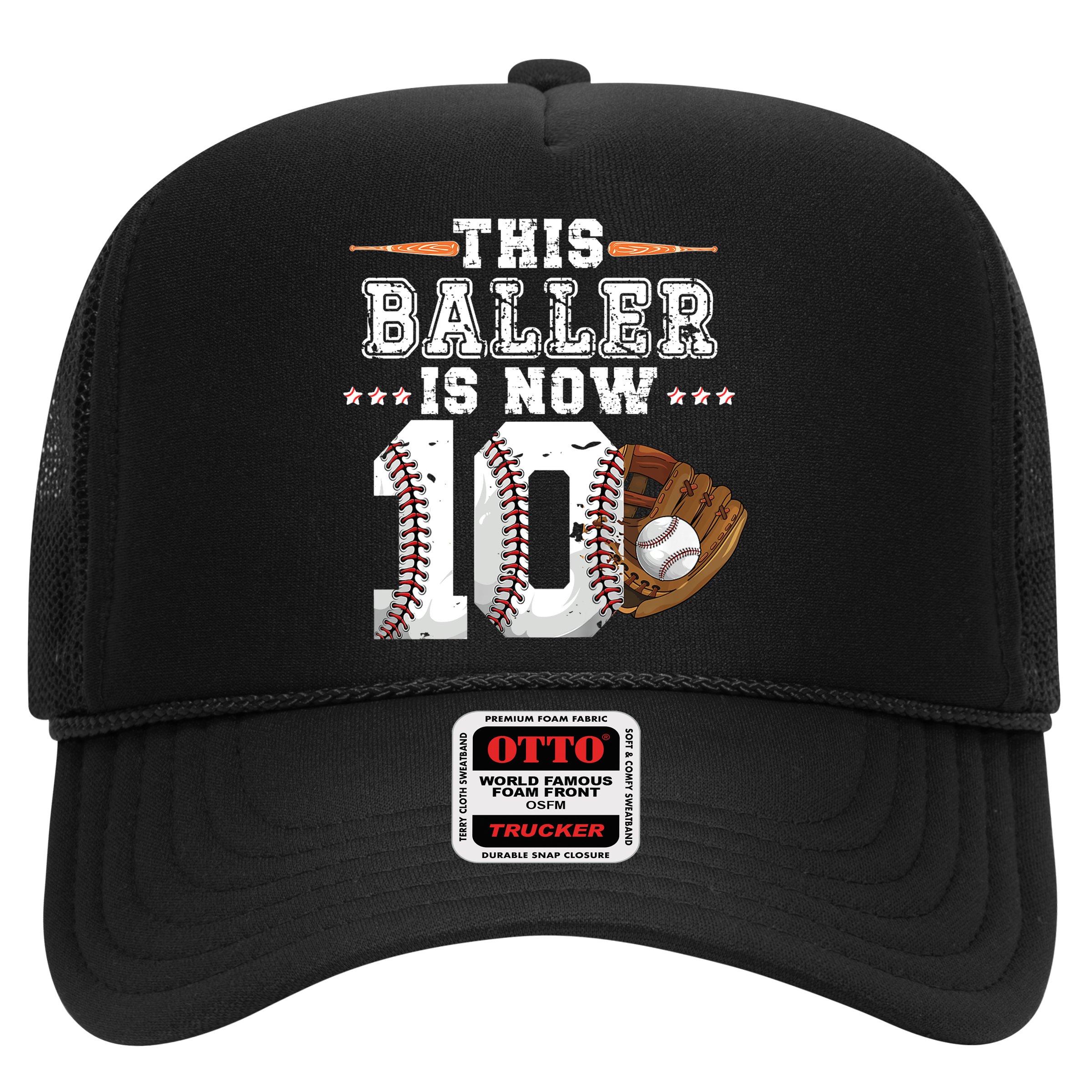 Boy Baseball Birthday age 10 Sports themed birthday Hat