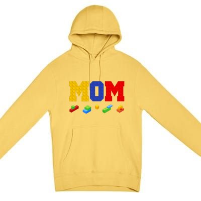 Builder Building Blocks Mom Premium Pullover Hoodie