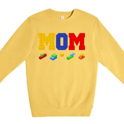 Builder Building Blocks Mom Premium Crewneck Sweatshirt